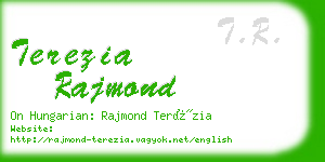 terezia rajmond business card